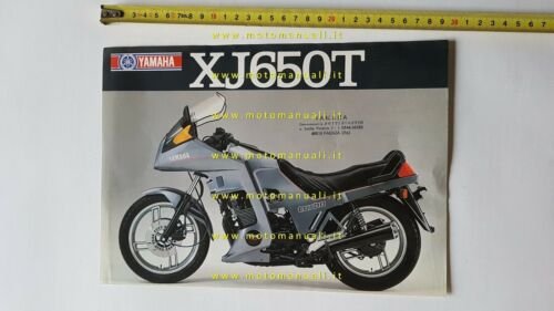 Yamaha XJ 650 T TURBO 1982 depliant MULTILINGUA originale moto …