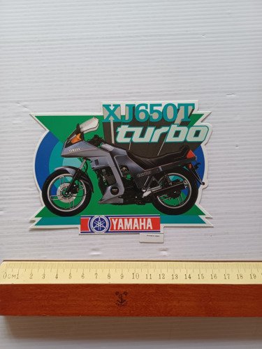 Yamaha XJ 650 T Turbo adesivo promozionale pubblicitario originale anni …
