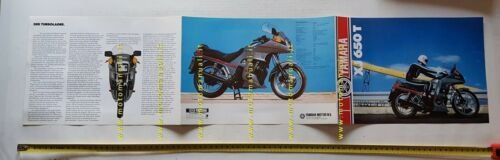 Yamaha XJ 650 T Turbo depliant originale TEDESCO moto brochure …