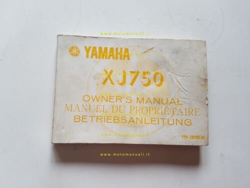 Yamaha XJ 750 11M 1981 manuale uso manutenzione originale