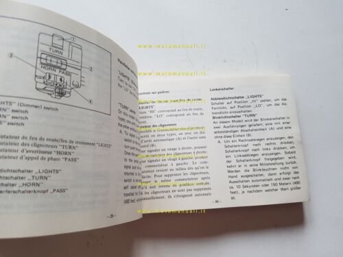 Yamaha XJ 750 11M 1981 manuale uso manutenzione originale