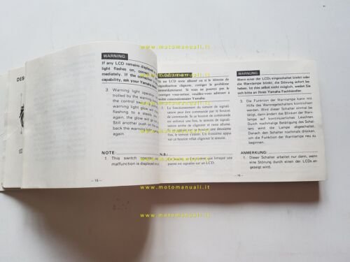 Yamaha XJ 750 11M 1981 manuale uso manutenzione originale