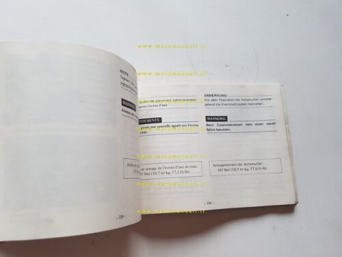 Yamaha XJ 750 11M 1981 manuale uso manutenzione originale