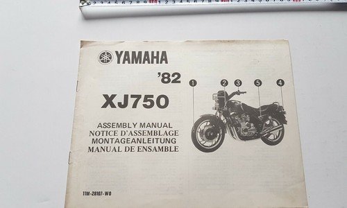 Yamaha XJ 750 1982 manuale assemblaggio officina originale no riparazione