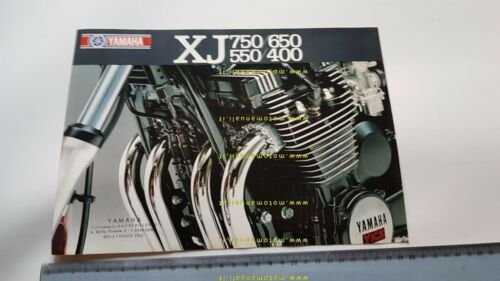 Yamaha XJ 750 650 550 400 1982 depliant moto italiano …