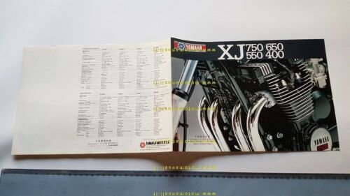 Yamaha XJ 750 650 550 400 1982 depliant moto italiano …