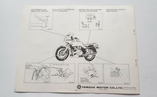 Yamaha XJ 900 1984 manuale assemblaggio officina originale no riparazione