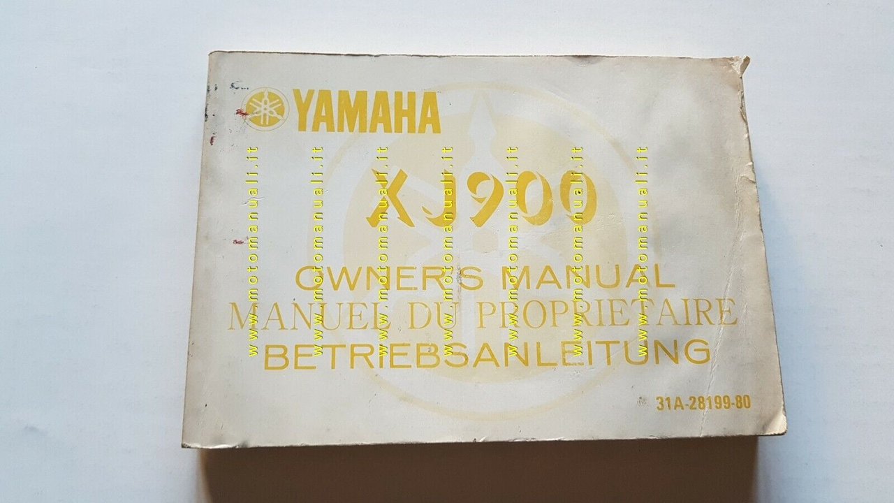 Yamaha XJ 900 31A 1982-3 manuale uso originale owner's manual …