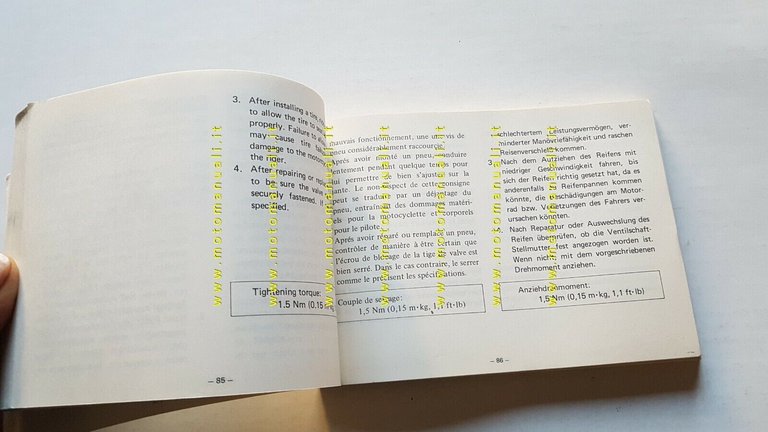 Yamaha XJ 900 31A 1982-3 manuale uso originale owner's manual …