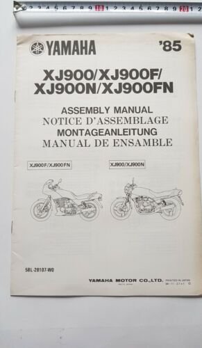 Yamaha XJ 900 FNFN 1985 manuale assemblaggio officina originale no …