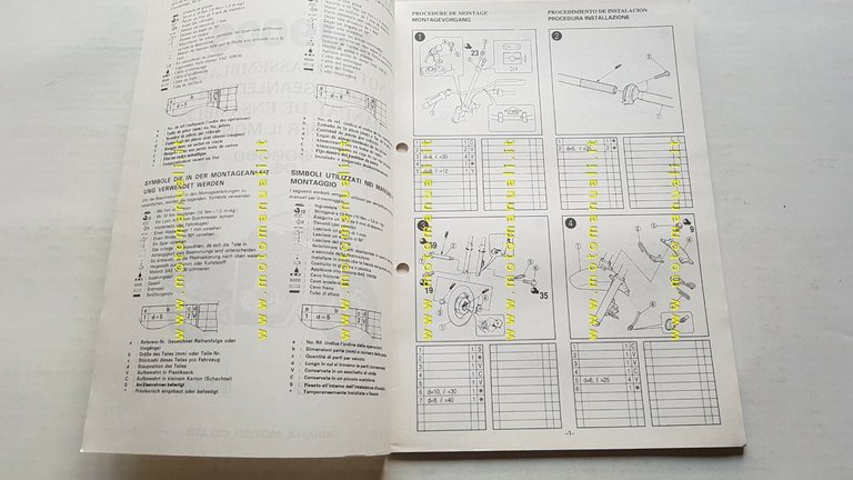 Yamaha XJ 900 S 1995 Service Information+manuale assemblaggio officina originale