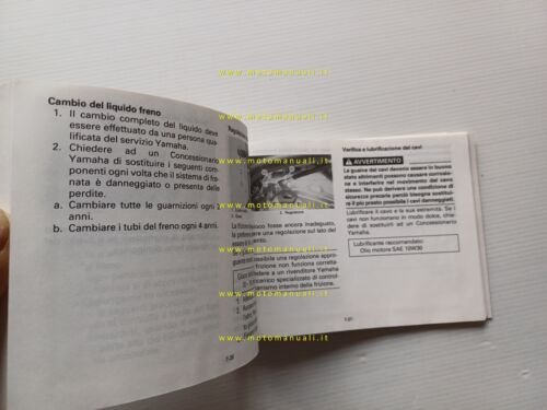 Yamaha XJ 900 S 4KM 1994 manuale uso manutenzione originale …