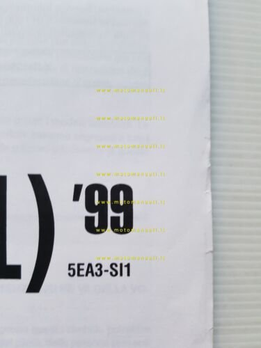 Yamaha XJR 1300 5EA3-SI1 1999 Service Information manuale officina originale