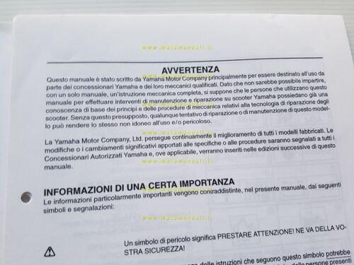 Yamaha XJR 1300 5EA3-SI1 1999 Service Information manuale officina originale