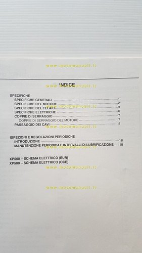Yamaha XP500 TMAX 2003 Service Information manuale officina italiano originale
