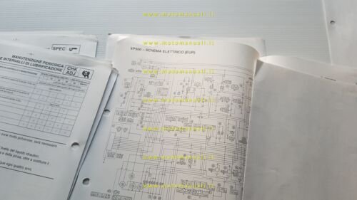 Yamaha XP500 TMAX 2003 Service Information manuale officina italiano originale