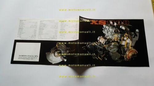 Yamaha XS 1100 1978 depliant ITALIANO originale moto brochure