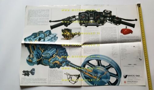 Yamaha XS 1100 1978 depliant ITALIANO originale moto POSTER brochure
