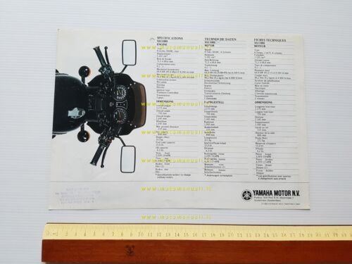 Yamaha XS 1100 S 1981 depliant originale