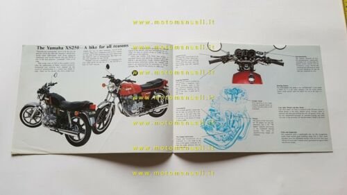 Yamaha XS 250 1979 depliant originale moto ENGLISH brochure