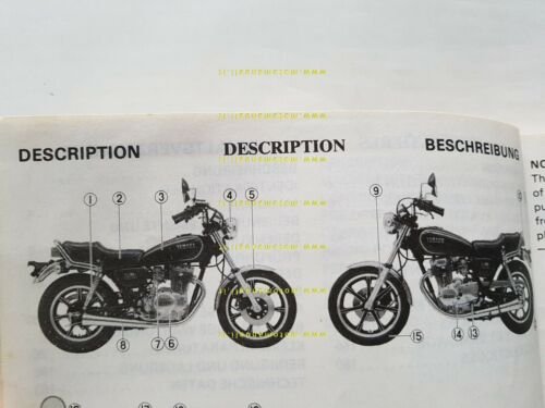 Yamaha XS 250 SE - XS 400 SE 4G6 1980 …