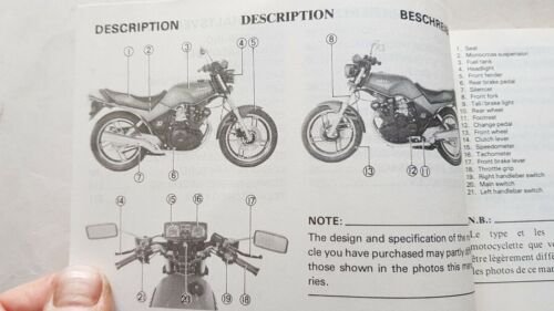 Yamaha XS 400 12E 1982 manuale uso manutenzione originale owner's …