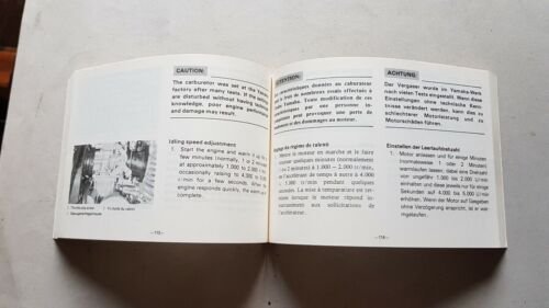 Yamaha XS 400 12E 1982 manuale uso manutenzione originale owner's …