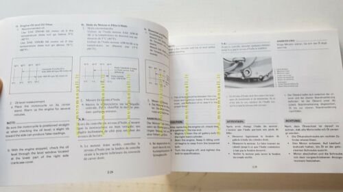 Yamaha XS 400 1982 manuale officina INGLESE originale workshop manual