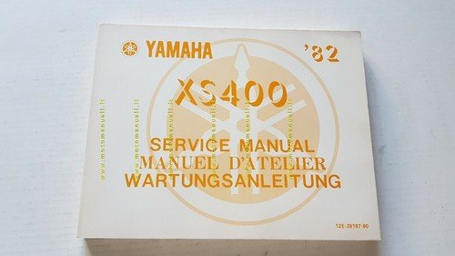 Yamaha XS 400 1982 manuale officina INGLESE originale workshop manual