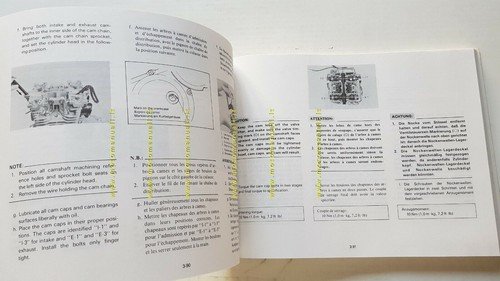 Yamaha XS 400 1982 manuale officina INGLESE originale workshop manual