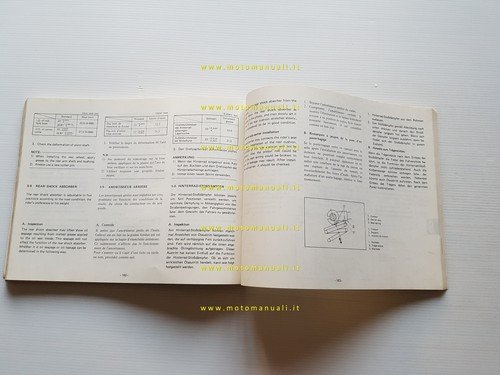 Yamaha XS 400 2A2 1977 manuale officina originale