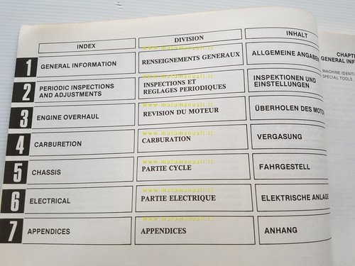 Yamaha XS 400 2A2 1977 manuale officina originale