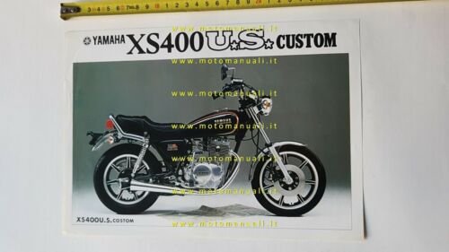 Yamaha XS 400 U.S. CUSTOM 1980 depliant originale moto ITALIANO …