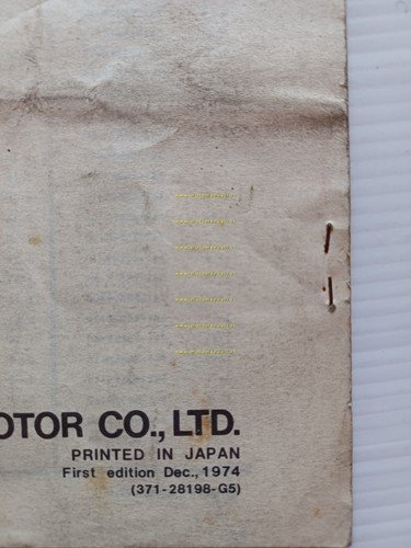 Yamaha XS 500 1974-75 varianti catalogo ricambi per ITALIA originale