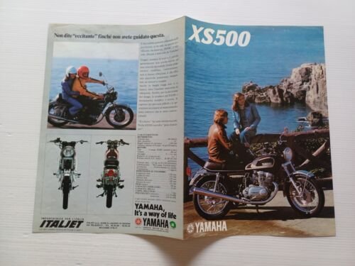 Yamaha XS 500 1975 depliant originale italiano