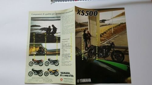 Yamaha XS 500 1976 depliant moto originale ITALIANO motorcycle brochure