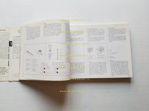 Yamaha XS 500 1H2 1976 manuale officina originale