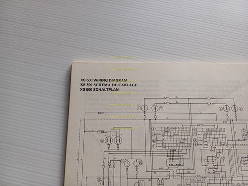 Yamaha XS 500 2G8 AGGIORNAMENTO 1977 manuale officina originale