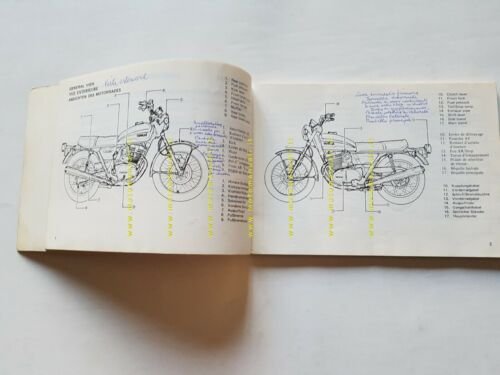 Yamaha XS 500 B 1973 manuale uso manutenzione INGLESE originale