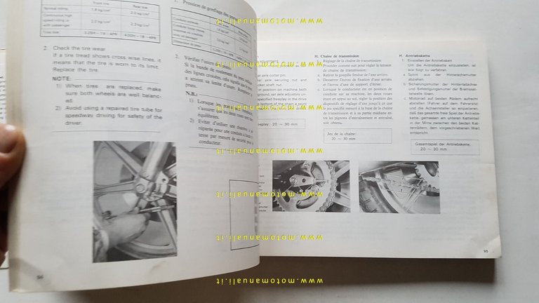 YAMAHA XS 500-B-C-D-E 1976 manuale officina INGLESE originale workshop manual