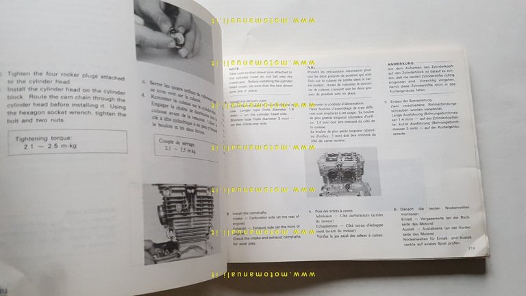 YAMAHA XS 500-B-C-D-E 1976 manuale officina INGLESE originale workshop manual