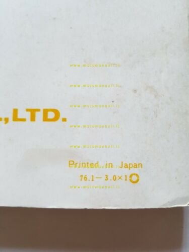 Yamaha XS 500 C 1H2 1976 manuale uso INGLESE originale …