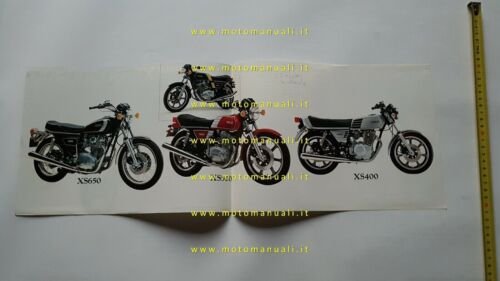 Yamaha XS 650 - 500 - 400 1978 depliant ITALIANO …