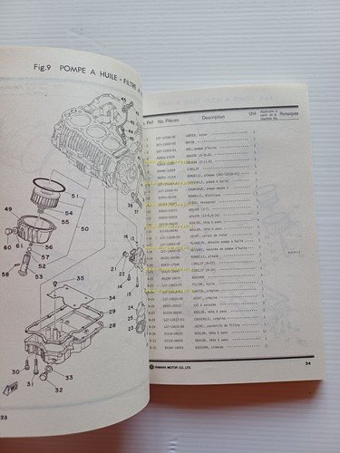 Yamaha XS 650 1T5 1977 VERSIONE PER LA FRANCIA catalogo …