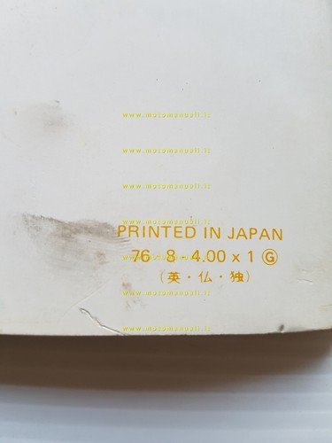 Yamaha XS 650 D 1T3 AGGIORNAMENTO 1976 manuale officina originale