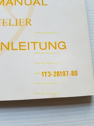 Yamaha XS 650 D 1T3 AGGIORNAMENTO 1976 manuale officina originale