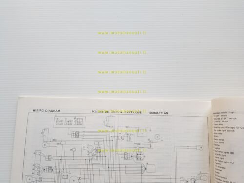 Yamaha XS 650 SE 5EG AGGIORNAMENTO 1981 manuale officina originale