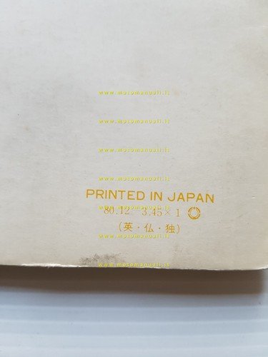 Yamaha XS 650 SE 5EG AGGIORNAMENTO 1981 manuale officina originale