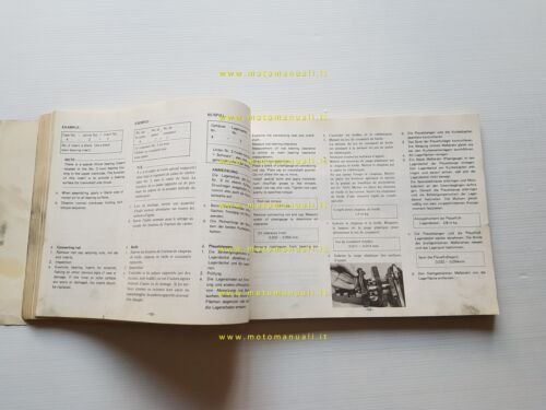 Yamaha XS 750 1T5 1976 manuale officina originale