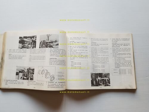 Yamaha XS 750 1T5 1976 manuale officina originale